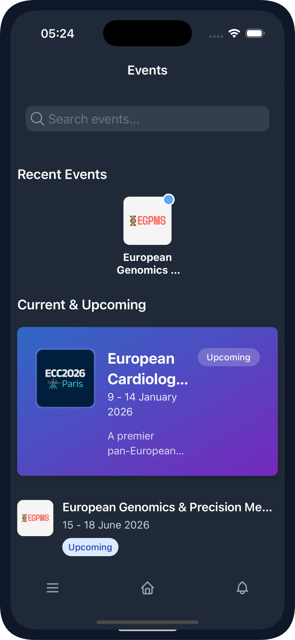 Evendoro app screenshot 1